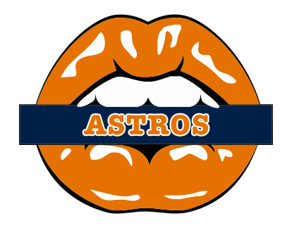 Houston Astros Lips Logo vinyl decal